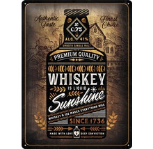 Plaque en tôle Whiskey Sunshine 30x40 cm-thumb-1