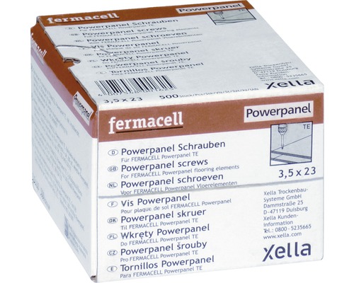 Vis fermacell Powerpanel TE 3,9 mm x 23 mm paquet = 500 pces Vis Fermacell Powerpanel, 3,5 x 23