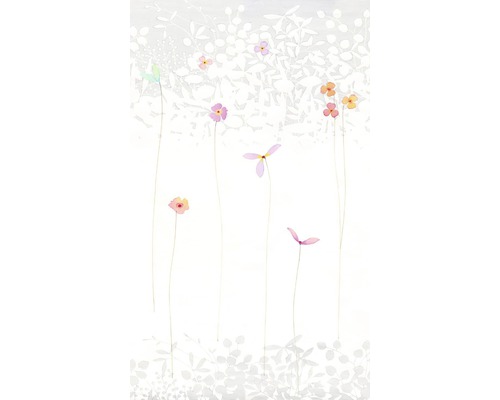 Papier peint panoramique intissé V3-781 Satomi 3 pces 150 x 250 cm Papier peint à fleurs avec motif floral