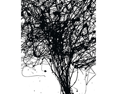Papier peint panoramique intissé V4-758 Curls 4 pces 200 x 250 cm Représentation abstraite de lignes et de taches