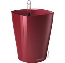 Pot de fleurs rouge avec indicateur de niveau d''eau