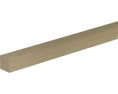 Barre carrée en bois de hêtre brut 29x29x950 mm