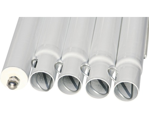 Mât de drapeau en aluminium en plusieurs parties avec crochets