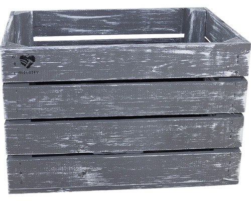 Caisse en bois avec finition rustique