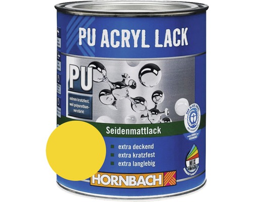 Boîte de laque acrylique PU satinée de Hornbach