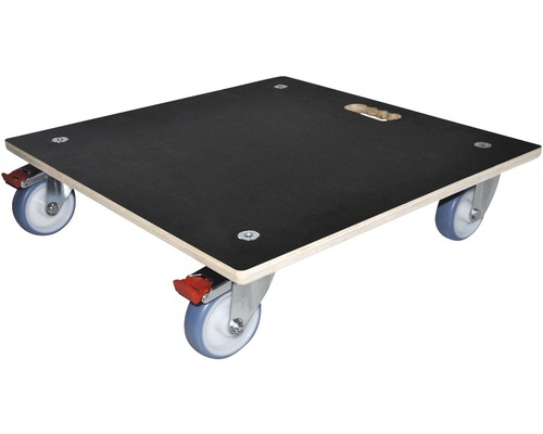 Chariot de transport chariot de plante WagnerSystem MaxiGRIP, 58x58 cm, 300 kg Rouleur de meubles en bois avec quatre roulettes