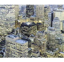 Vue aérienne des gratte-ciel de la ville