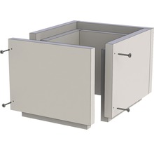 Meuble bas monté avec vis