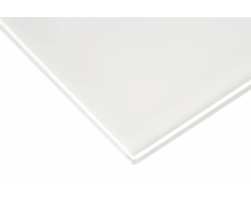 Plaque de verre acrylique blanche