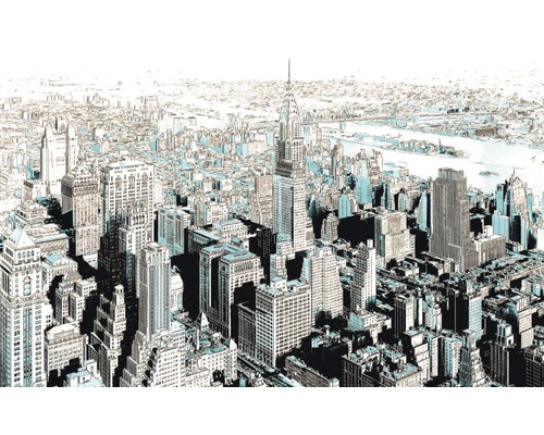 Papier peint panoramique intissé V8-771 Munich Designbook Gotham 8 pces 400 x 250 cm Papier peint panoramique intissé V8-771 Munich Designbook Gotham 8 pces 400 x 250 cm