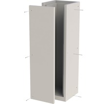 Armoire haute assemblée avec porte ouverte pour le stockage