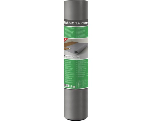 Parkett- und Laminatunterlage Basic 1,6 mm 20 m² Rolle Trittschalldämmung Basic, 1,6 Millimeter