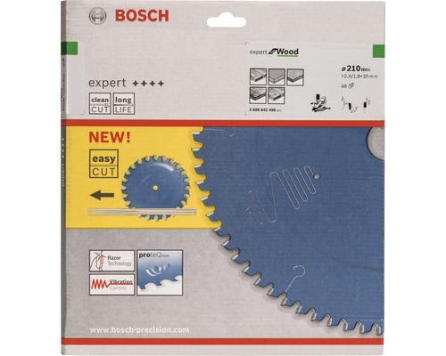 Lame de scie circulaire Bosch Expert Wood, diamètre 210 mm