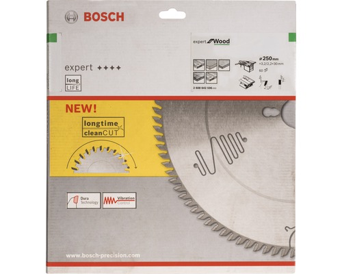 Emballage de lame de scie Bosch Expert Wood, diamètre 250 mm