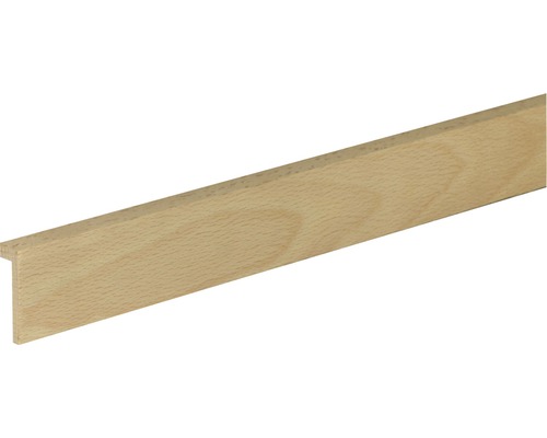 Baguette à rainure en bois de hêtre brut 13x40x950 mm