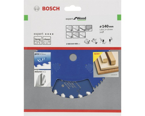 Logo Bosch Expert Wood Lame de scie d''un diamètre de 140 millimètres