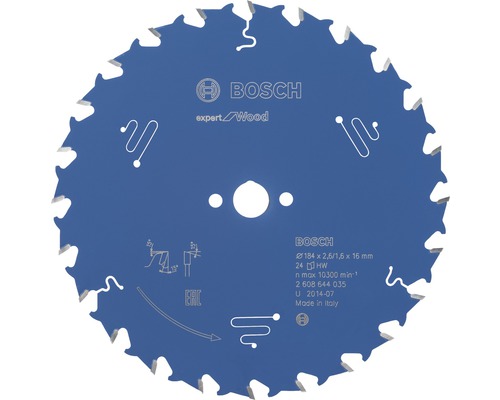 Kreissägeblatt Export for Wood H Ø 184x16 Z 24