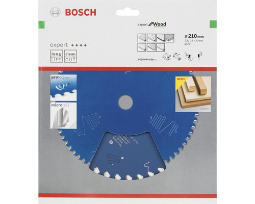 Lame de scie Bosch Expert Wood, diamètre 210 millimètres