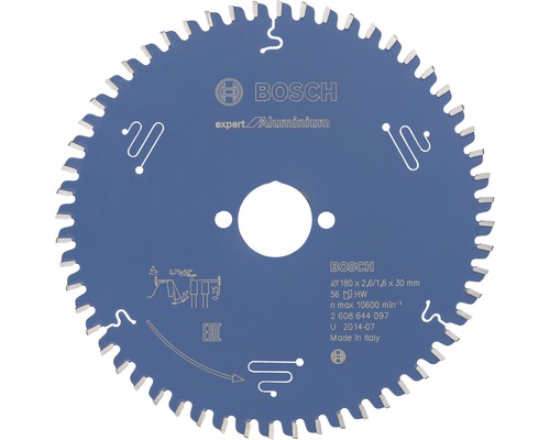 Lame de scie circulaire Export for Aluminium H Ø 180x30 Z 56 Lame de scie Bosch Expert Aluminium, diamètre 180 millimètres