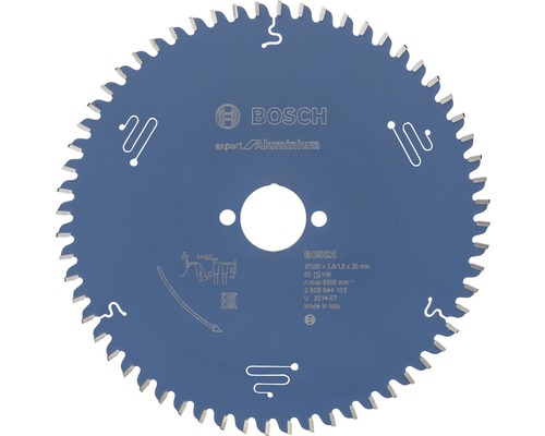 Lame de scie circulaire Export for Aluminium H Ø 200x30 Z 60 Lame de scie circulaire Bosch Expert Aluminium, diamètre 200 millimètres