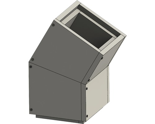 Courbe 30° Furado F avec dimensions intérieures 21x21cm Dimensions extérieures 31x31cm Courbe 30° Furado F avec dimensions intérieures 21x21cm Dimensions extérieures 31x31cm