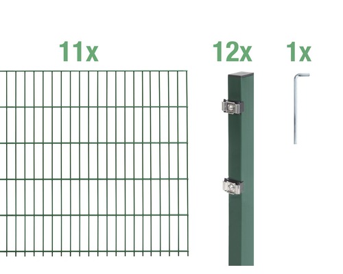 Kit de panneaux rigides double fil ALBERTS type 6/5/6 2200 x 100 cm vert Kit de panneaux rigides double fil ALBERTS type 6/5/6 2200 x 100 cm vert