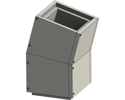 Courbe 15° Furado F avec dimensions intérieures 23x23cm Dimensions extérieures 33x33cm Courbe 15° Furado F avec dimensions intérieures 23x23cm Dimensions extérieures 33x33cm