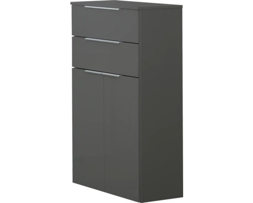 Armoire midi FACKELMANN Style/Kara largeur 61 cm anthracite déjà montée