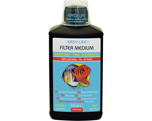 Matériau filtrant Easy Life 500 ml Easy Life Filter Medium en flacon de 500 ml pour aquariums d''eau douce et d''eau de mer