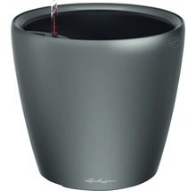 Pot de fleurs Lechuza Classico LS Ø 35 x H 33 cm anthracite avec système d'arrosage de la terre avec insert pour plantes substrat indicateur de niveau d'eau