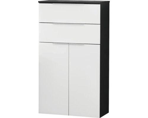 Armoire centrale Fackelmann Style anthracite/blanc