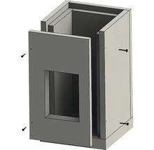 Kit non assemblé d''une armoire en bois avec porte et vis
