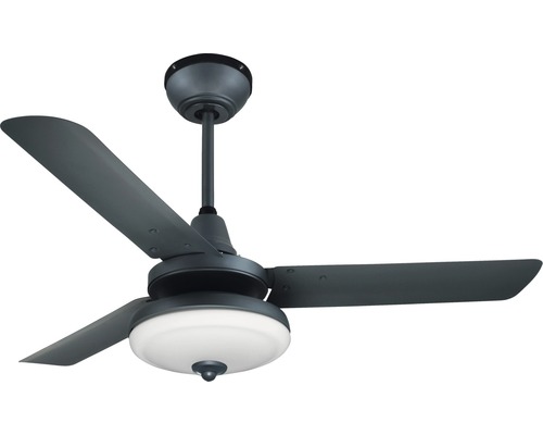 Ventilateur de plafond Madeira Bhoot 70 W - sans ampoule 61,7 dB(A) Ø 112 cm noir fonction minuterie avec télécommande