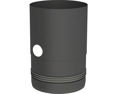 Raccordement de chaudière Pellet-Line avec entrée et tubulure de mesure Ø 80mm noir Piston pour moteurs