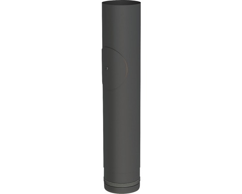 Élément longitudinal Pellet-Line 500mm avec révision Ø 80mm noir