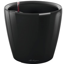 Pot de fleurs noir avec indicateur de niveau d''eau