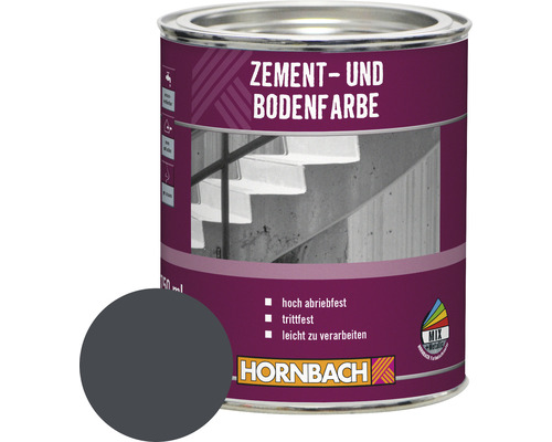 Peinture pour ciment HORNBACH peinture pour sol RAL 7016 gris anthracite 750 ml