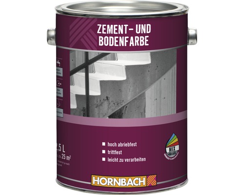 Zement- und Bodenfarbe im Metalleimer von Hornbach