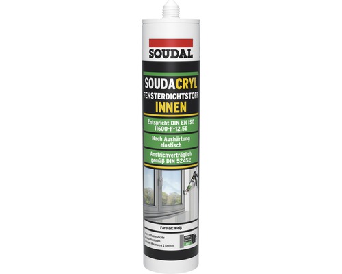 Joint pour fenêtres Soudal Soudacryl intérieur blanc 300 ml