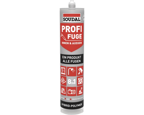 Soudal Profi Fuge 8in1 Fugen- und Dichtstoff dunkelgrau 280 ml