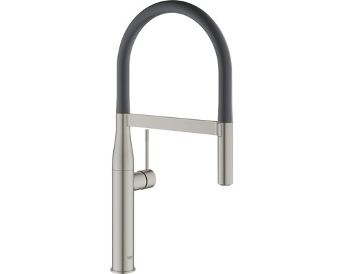 Robinet de cuisine avec douchette GROHE Essence hard graphite brossé 30294AL0