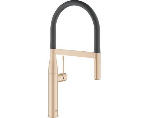 Robinet de cuisine avec douchette GROHE Essence warm sunset brossé 30294DL0 Robinet de cuisine avec bec haut