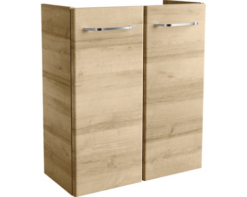 Meuble sous-vasque FACKELMANN Milano couleur de façade chêne noueux décor bois 52 x 61 x 27,5 cm 84332