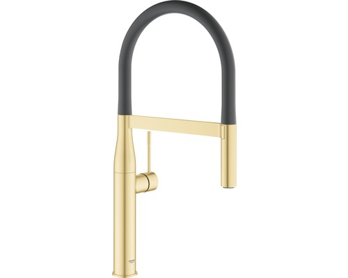 Robinet de cuisine avec douchette GROHE Essence cool sunrise brossé 30294GN0 Robinet de cuisine avec bec haut