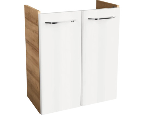 Meuble sous-vasque FACKELMANN Milano couleur de façade blanc 52 x 61 x 27,5 cm 84335