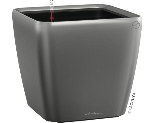 Bac Lechuza Quadro 35 x 35 x h 33 cm anthracite avec système d'arrosage de la terre avec insert pour plantes substrat indicateur de niveau d'eau Bac Lechuza Quadro 35 x 35 x h 33 cm anthracite avec système d'arrosage de la terre avec insert pour plantes substrat indicateur de niveau d'eau