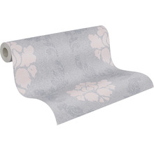 Vliestapete 37552-3 New Elegance Ornament grau