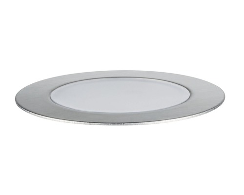 Paulmann Plug & Shine LED Einbauleuchten Einzelspot IP65 1W 100 lm 3000 K warmweiß Ø 70/63 mm Floor silber 230/24V 1 Stück