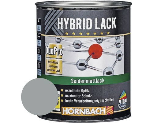 Laque couleur hybride HORNBACH laque pour meuble mate satinée RAL 7001 gris argent 750 ml