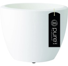 Pot de fleurs Elho Pure Soft avec roulettes 40 cm, rond, blanc
